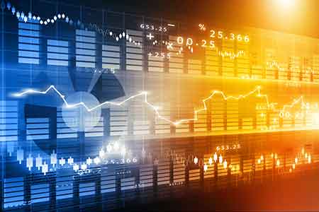Stock market chart