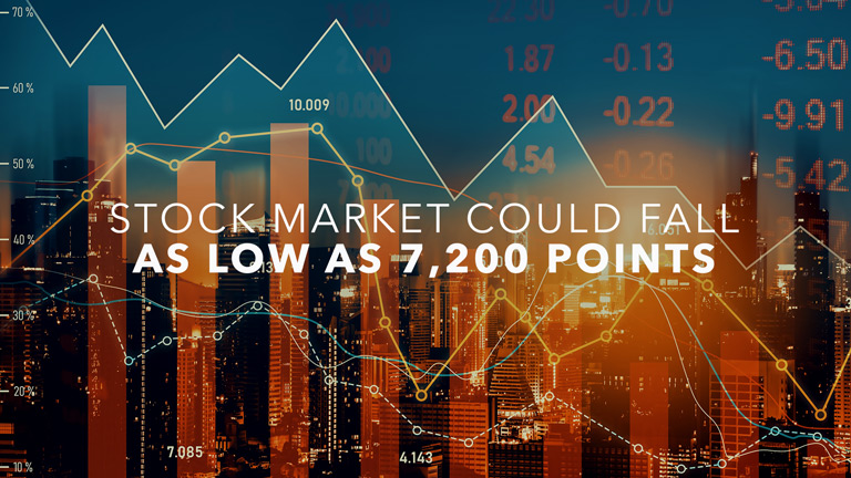 Image for the post titled as Stock Market Could Fall as Low as 7,200 Points