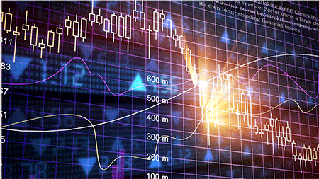 chart of falling stock