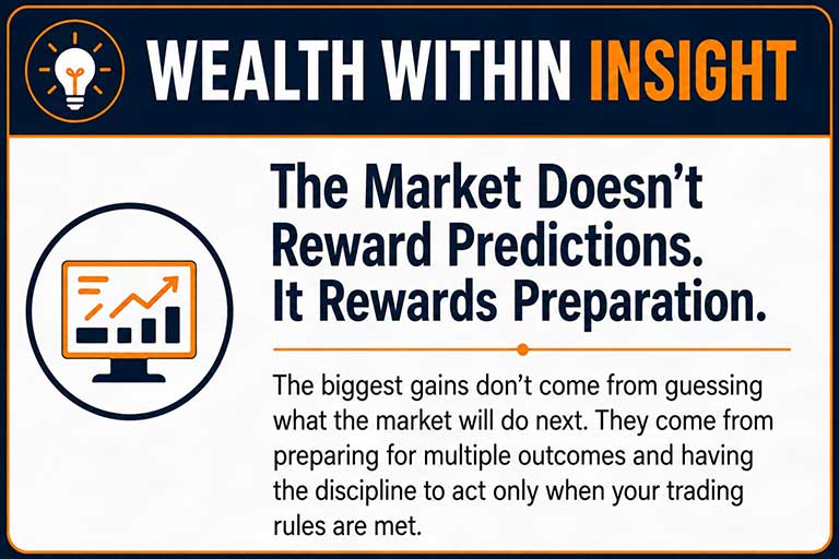 Wealth Within Insight: The market doesn't reward predictions, it rewards preparation.