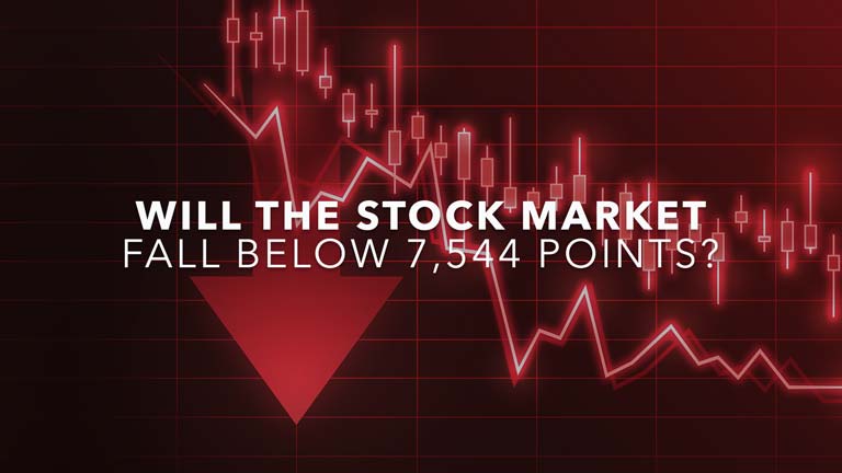 Image for the post titled as Stock Market Falls to 7,544 Points: Will it Fall Further?