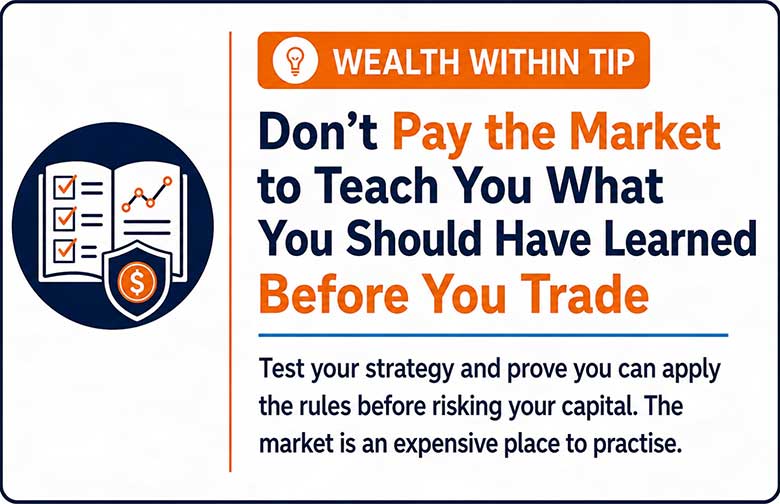 Don’t pay the market to teach you what you should have learned before you trade.
