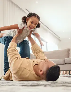 Father with his baby