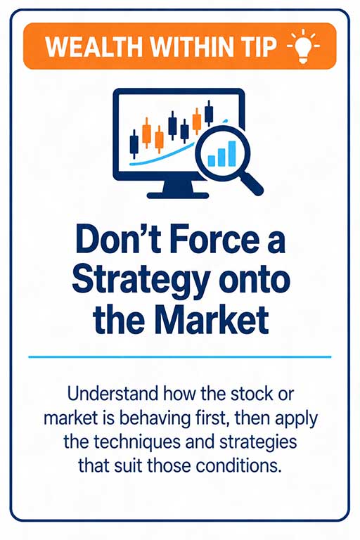 Don’t force a strategy onto the market.