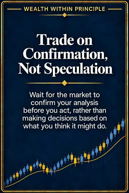 Trade on confirmation, not speculation